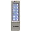 Seco-Larm Mullion-Style Outdoor Stand-Alone Keypad. Weatherproof (IP65). Backlit keys, 1,010 user c SLM-SK-2323-SDQ